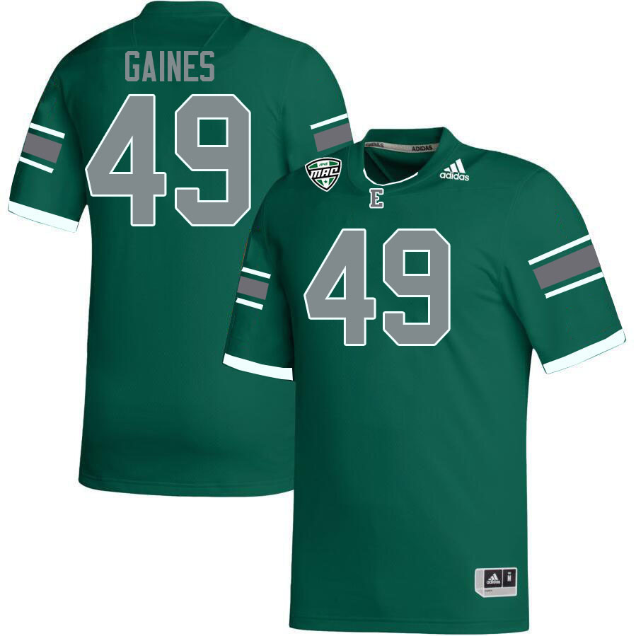 Eastern Michigan Eagles #49 Jaden Gaines College Football Jerseys Stitched Sale-Green